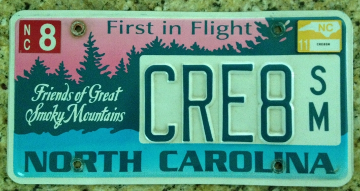 My old CRE8 plate